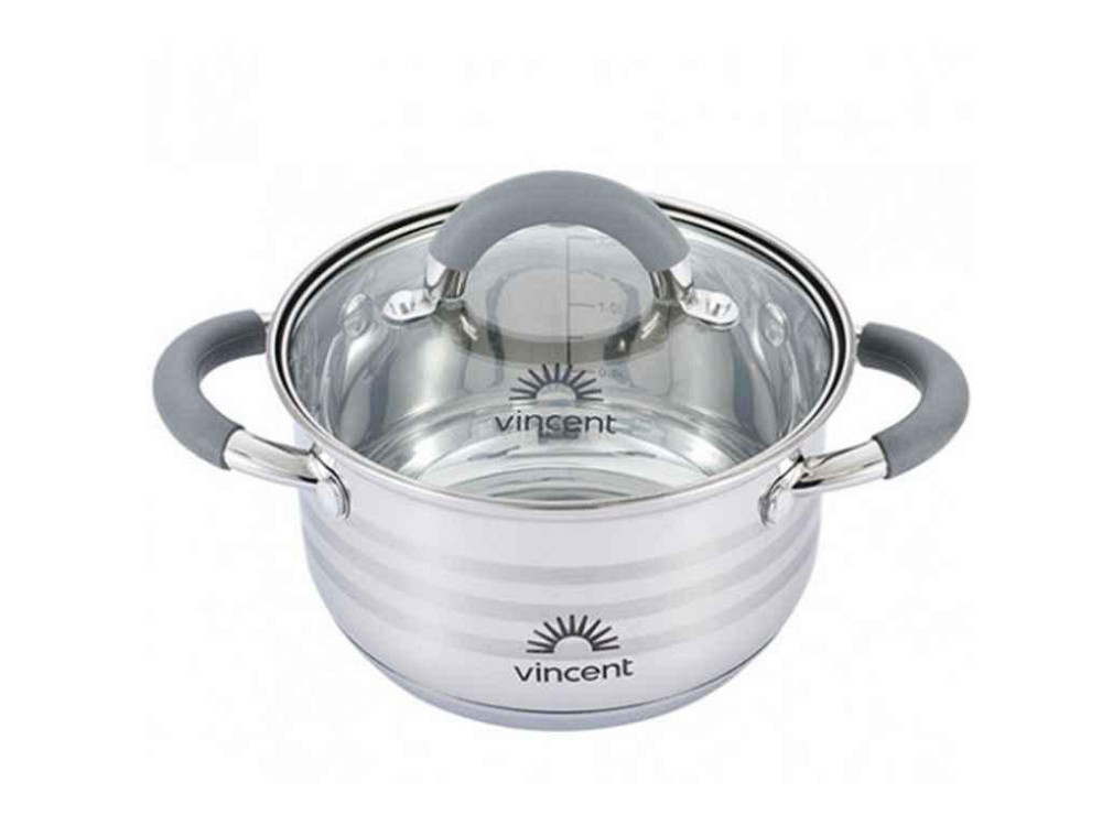 Каструля з ручками силікон 4,3л, d=22см 3179-22 ТМ VINCENT Київ - фото 1