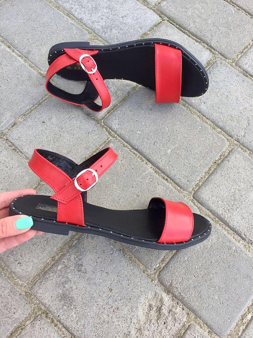 M.KRAFT Босоніжки жіночі M.KRAFT 3227 червоні (літо, шкіра натуральна) (4083) лише 39р. Коломыя - изображение 5