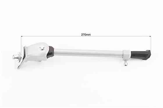 Підніжка бокова центральна телескопічна для 26"-28", алюмінієва, сіра HS-004D Київ