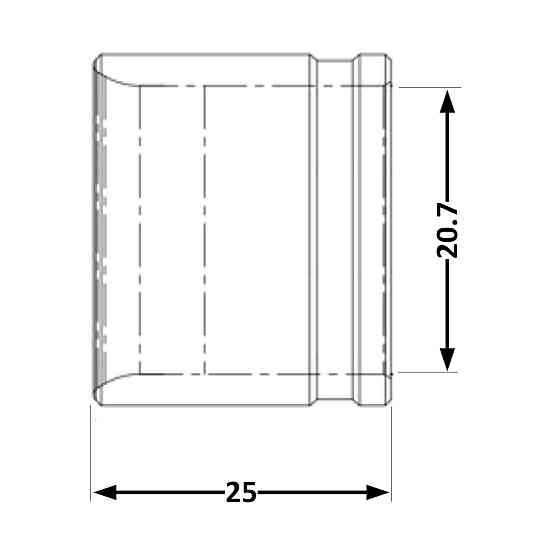 Гильза натяжная Icma №1031 d20х2,8 851031GW08 Киев