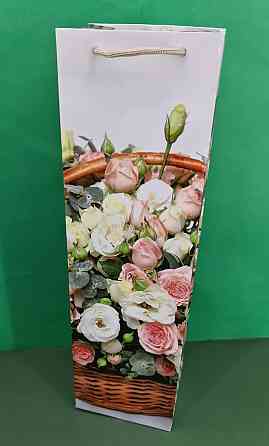 Пакет бумажный подарочный под бутылку  12/9/36(артBUT-46) (12 шт) Харьков