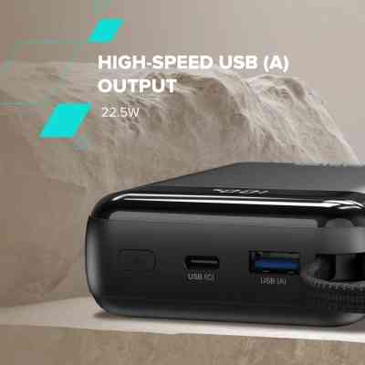 Батарея универсальная Canyon 20000mAh OnPower 204 PD/20W Built-in Lightning Cable (CNS-CPB204B) Винница