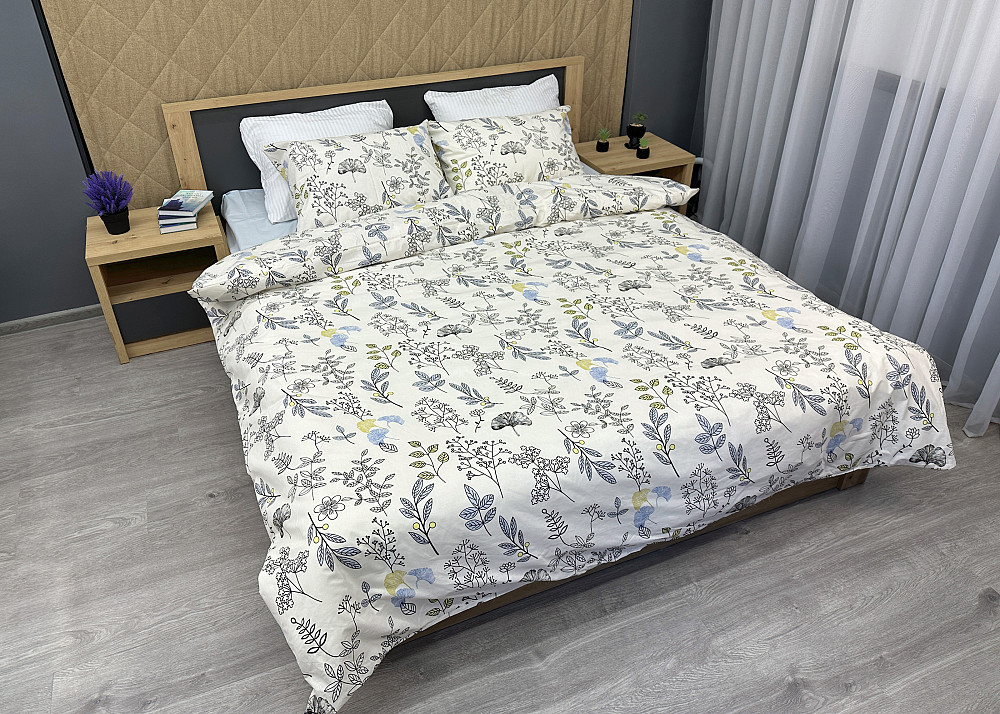 Комплект постельного белья Ранфорс, Decorator Cotton Collection Dainty Полуторный 145х215 с разноцветным принтом (88-121) Киев - изображение 3