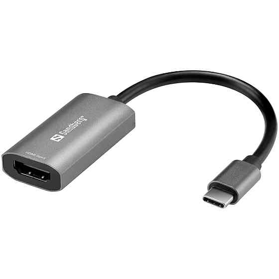 Перехідник USB 3.1 Type-C --> HDMI (F), 4K Sandberg сірий Вінниця