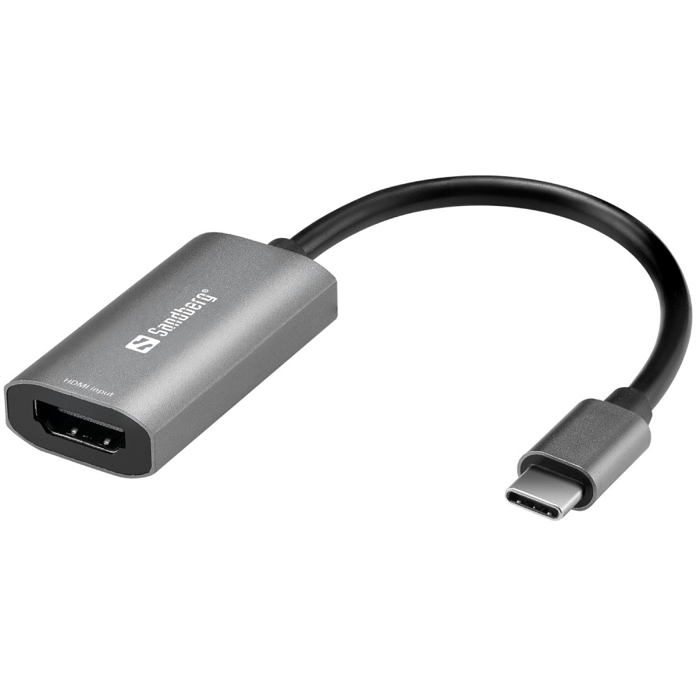 Перехідник USB 3.1 Type-C --> HDMI (F), 4K Sandberg сірий Вінниця - фото 1