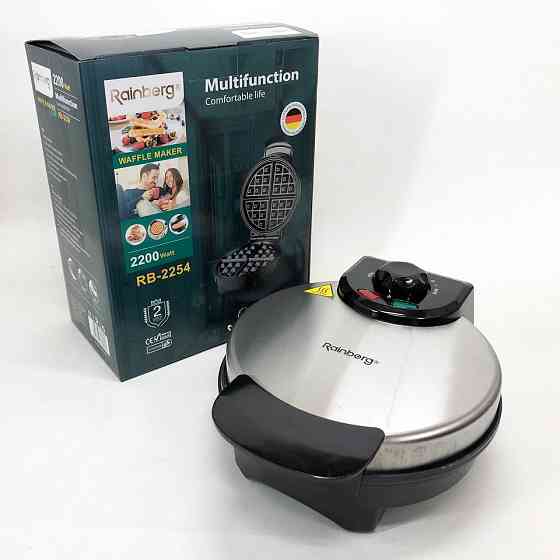 Мультипекарь вафельница Rainberg RB-2254 2200 Вт, Вафельница с антипригарным покрытием LB-84 Львов