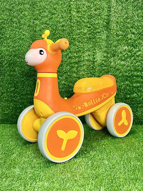 Біговел - толокар JOY музика укр озвучка підсвічування Помаранчевий (JL-77300) Чернигов - изображение 8