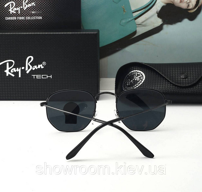 Чоловічі сонцезахисні окуляри Ray ban 3548 чорні Київ - фото 3
