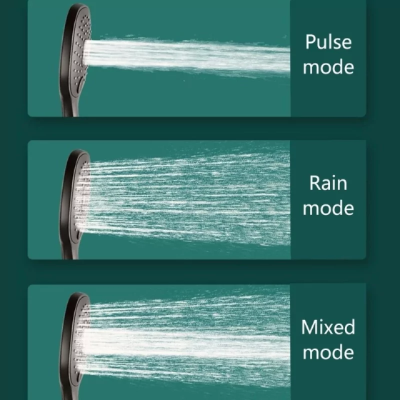 Душова лійка та шланг HB37-3 (Чорний) Вінниця