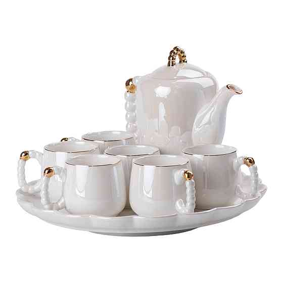 Чайный набор на 6 персон с заварником и подставкой Киев