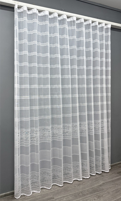 Тюль VR-Textil 1887т Lauren Жакард Білий 300х270 см (42-0840) Київ - фото 3