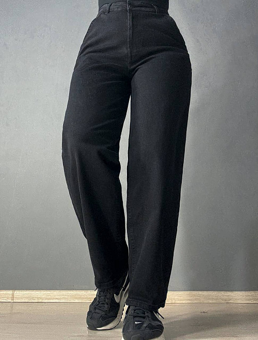 Джинсы женские Its Basic 3419-1 skater бананы мом черные, черный, 38, 38, 80 см, 110 см Киев - изображение 5