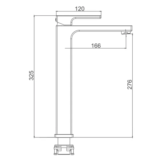 Змішувач для раковини високий GAPPO G1017-92 графіт Київ