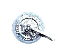 Зірки велосипедні (передні) 28/38/48T (+2 шатуни L-17 см, квадрат, хром, алюміній, із захистом) Мукачево - фото 1