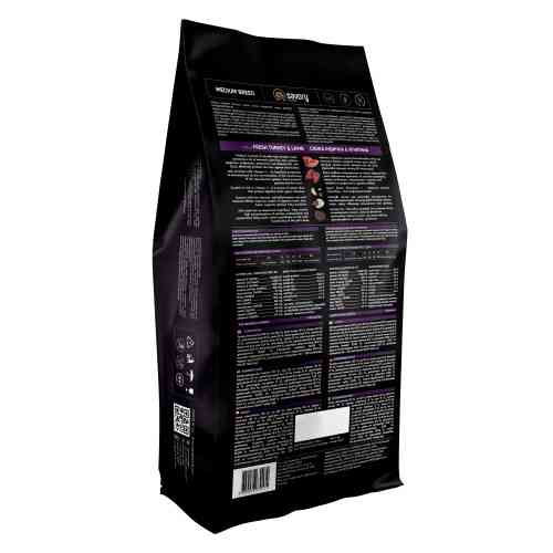 Корм сухий Savory Medium Breed rich in Fresh Turkey and Lamb для дорослих собак середніх порід від 10 до 25 кг зі свіжим ягн Київ