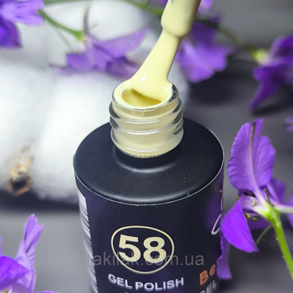 Гель-лак для нігтів Bee Nails 058 (ванільно-кремовий) 8мл Херсон - фото 1