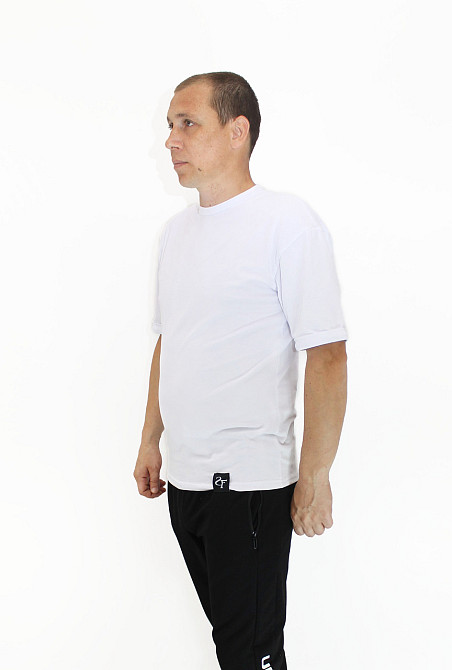 Футболка чоловіча трикотаж Білий 3XL Харків - фото 1