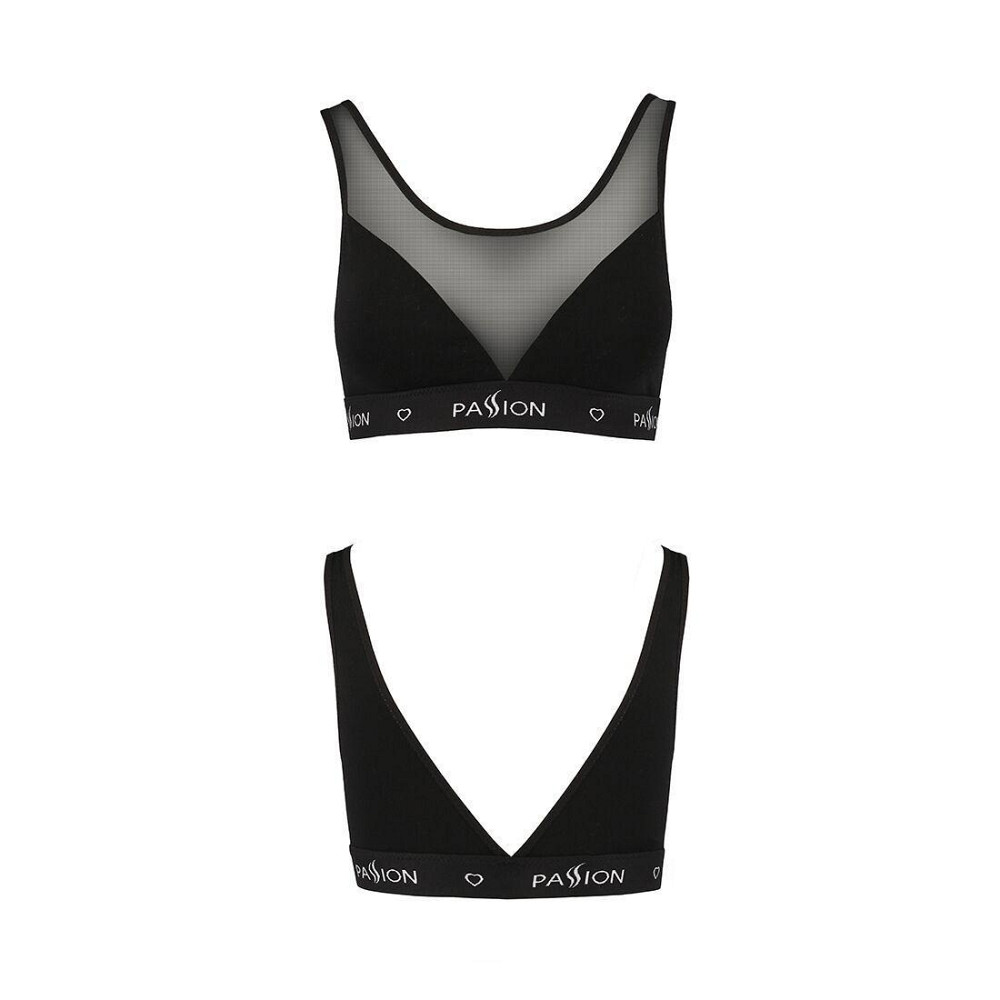 Топ с прозрачной вставкой Passion PS002 TOP XL, black Sex Aura Киев - изображение 5