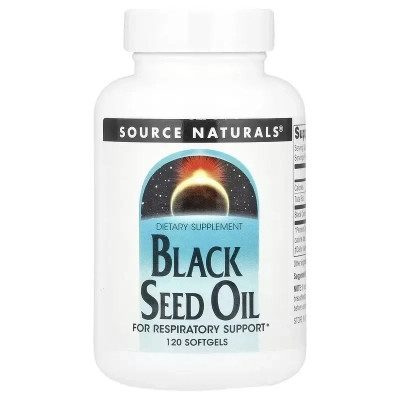 Трави Source Naturals Олія чорного кмину, Black Seed Oil, 120 гелевих капсул (SNS-02757) Вінниця - фото 1
