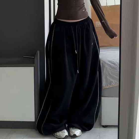 Жіночі стильні та ультрамодні широкі штани тринитка на флісі Одеса