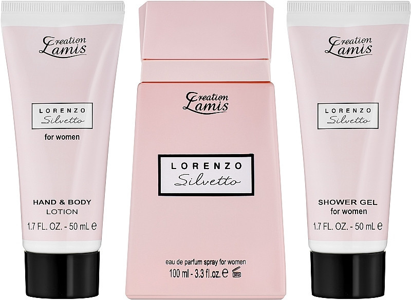 Набір для жінок Creation Lamis Lorenzo Silvetto (Духи 100 мл Гель для душу лосьйон для тіла) Запоріжжя - фото 1