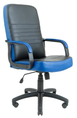 Офісне Крісло Керівника Richman Prius Fly 2230/2227 Пластік Річ М3 MultiBlock Чорно-синій Київ