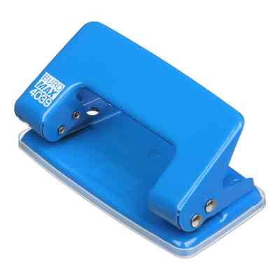 Дырокол Buromax металлический JOBMAX, до 10 листов, 100 х 55 х 50 мм, синий (BM.4039-02) Винница