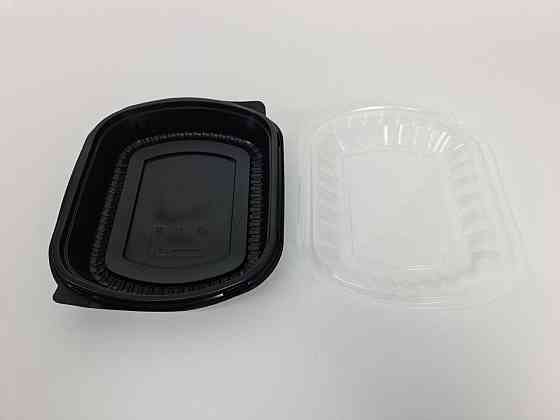 Контейнер PP T-1 (210/170/48)   черный с крышкой (50 шт) Харьков