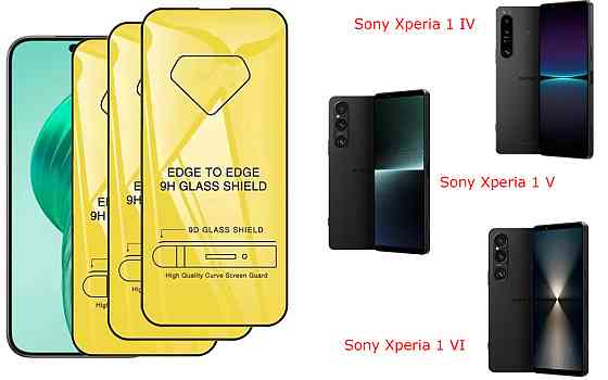 Захисне скло DefenzoGlass для Sony Xperia 1 IV, Xperia 1 V, Xperia 1 VI – подвійна міцність Київ