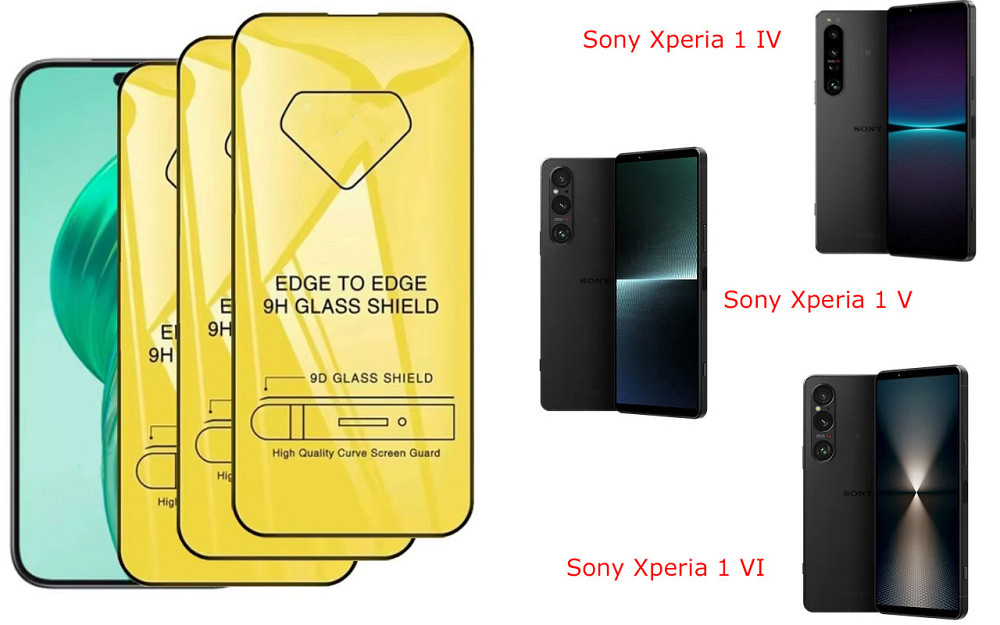 Захисне скло DefenzoGlass для Sony Xperia 1 IV, Xperia 1 V, Xperia 1 VI – подвійна міцність Київ - фото 3
