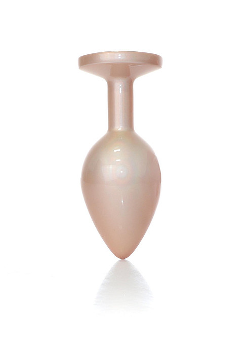 Анальная металлическая пробка Plug-Jewellery Pearl Gold PLUG- Clear M Sex Aura Киев - изображение 6