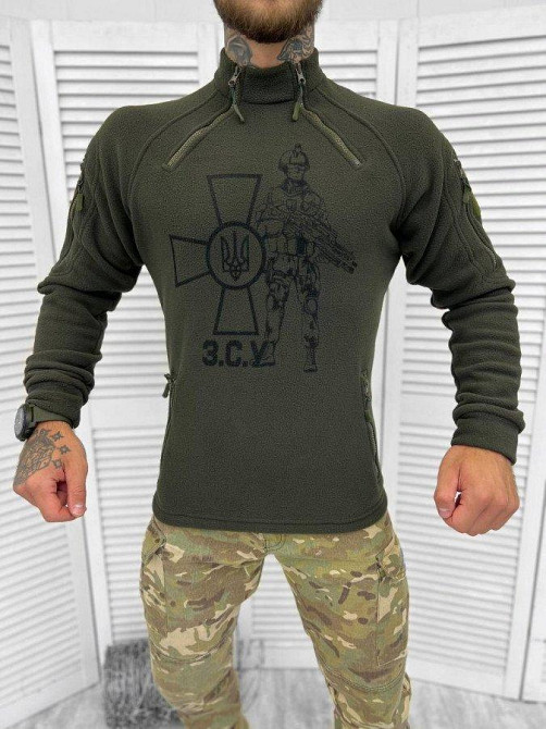 Тактическая флиска солдат крест олива Одесса - изображение 1