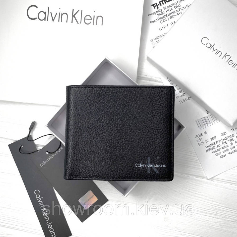 Мужской кожанный кошелек Calvin Klein (CK) (8875-1) Киев - изображение 1