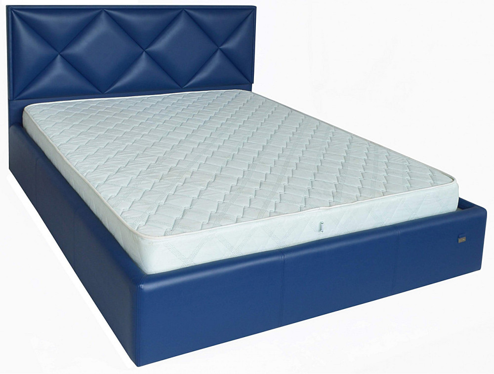 Кровать Двуспальная Leeds Comfort 180 х 200 см Boom 21 С подъемным механизмом и нишей для белья Синий Днепр - изображение 14