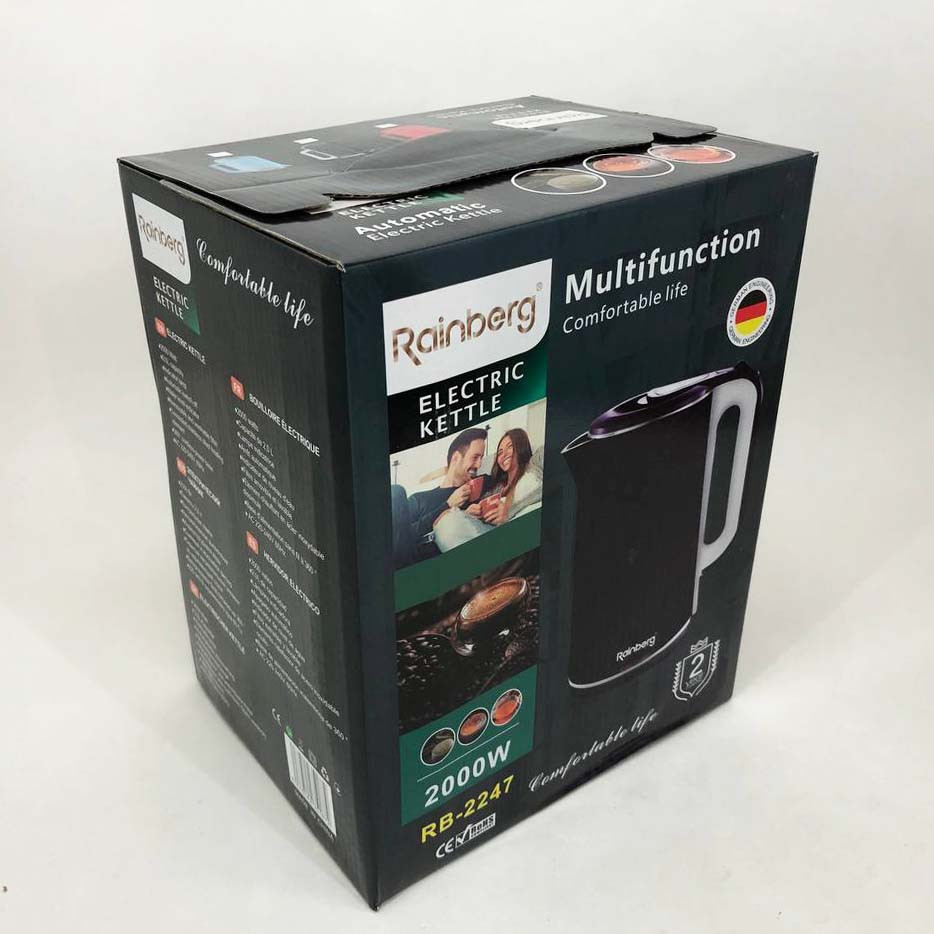 Чайник электрический Rainberg RB-2247 2000Вт 2л. Цвет: баклажан IK-44 Львов - изображение 4