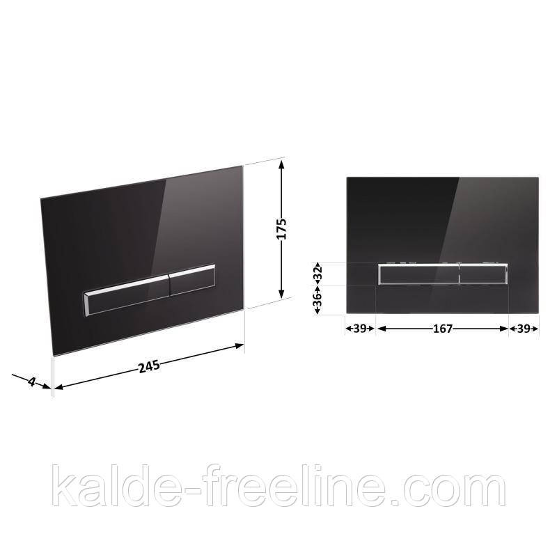 Панель змиву для унітаза Qtap Nest QT0111V1107GB Харьков - изображение 2