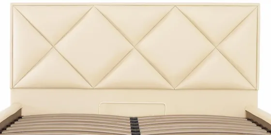 Кровать Двуспальная Leeds Comfort 160 х 190 см Fly 2207 С подъемным механизмом и нишей для белья Бежевый Киев