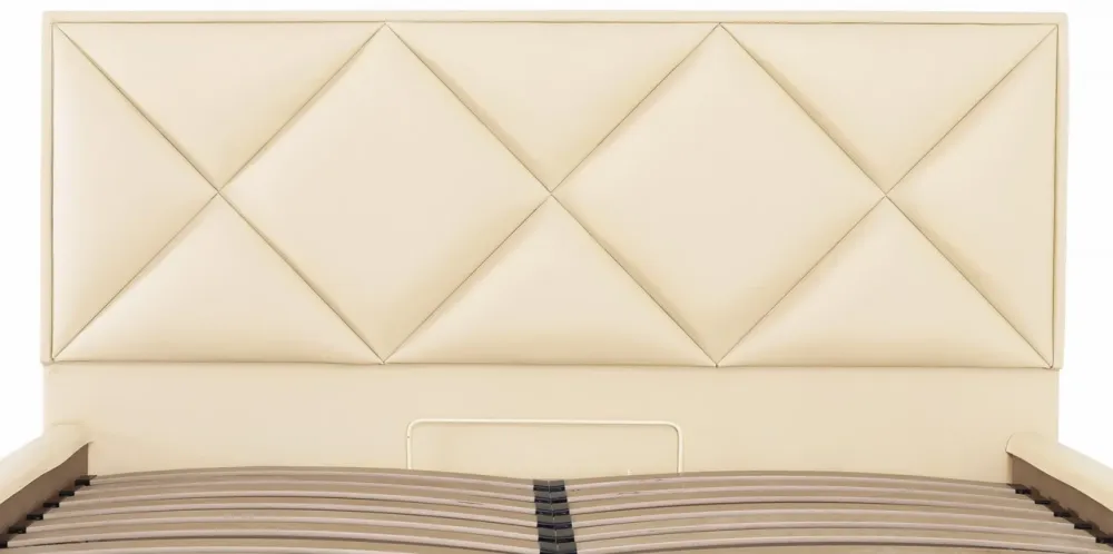 Кровать Двуспальная Leeds Comfort 160 х 190 см Fly 2207 С подъемным механизмом и нишей для белья Бежевый Киев - изображение 6