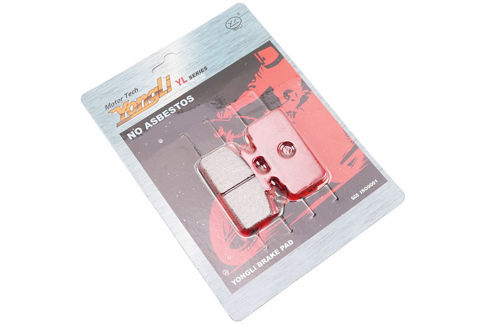 Гальмівні колодки (дискові) Honda LEAD SS/RS 125/250; SYM-MIO50-100; SYM-DD50CITY; KYMCO-SP90YUP к-кт червоні Київ - фото 1