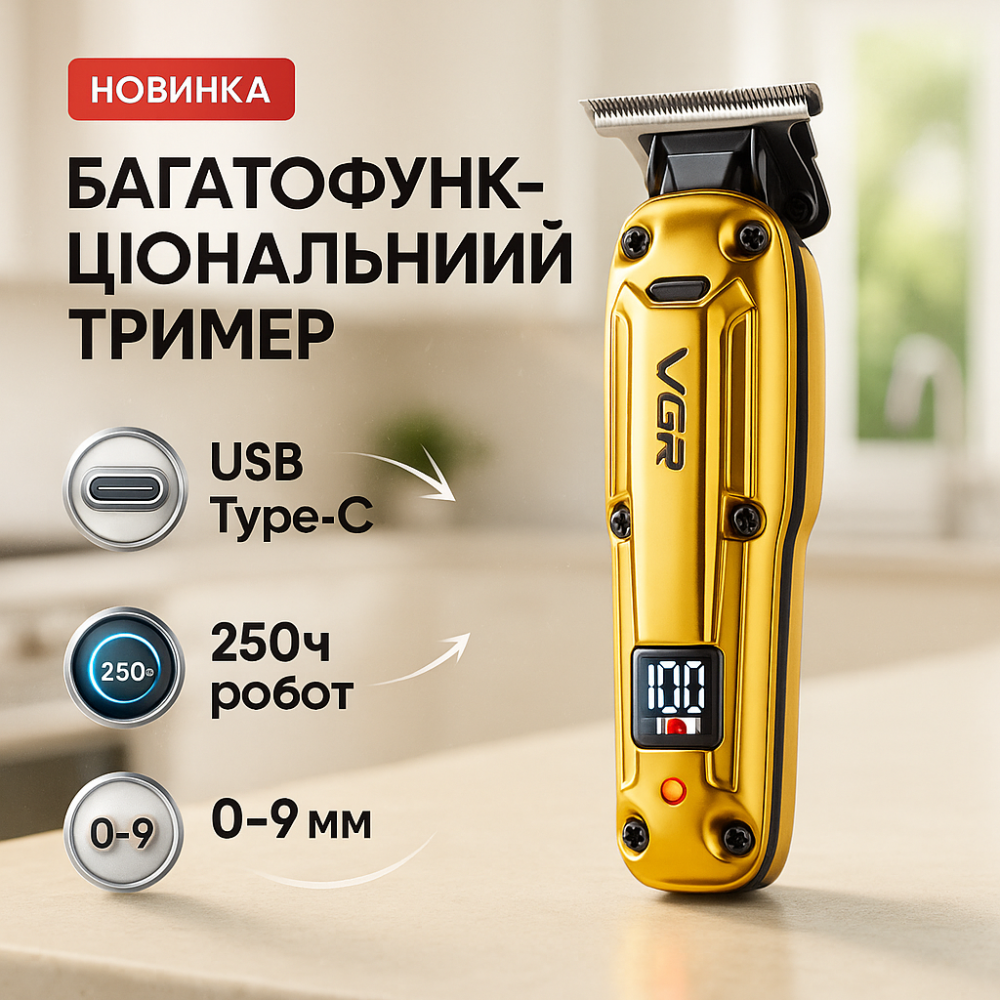 Профи машинка для стрижки волос, Профессиональная электрическая машинка для стрижки NH-83 Львов - изображение 15