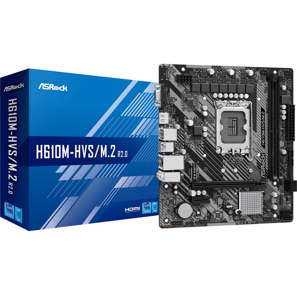 Материнська плата ASRock H610M-HVS/M.2 R2.0 Socket 1700 microATX Харків - фото 5