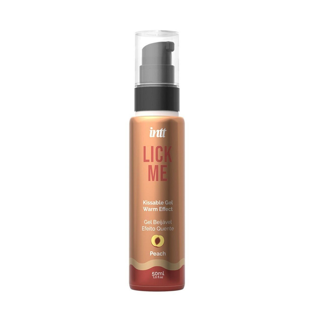Гель для оральных ласк с согревающим эффектом INTT Lick Me Kissable Gel Peach 50 мл Sex Aura Киев - изображение 1
