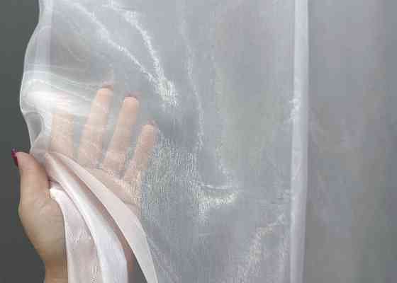 Тюль VR-Textil 009т Органза однотонна Білий 250х270 см (42-0868) Київ