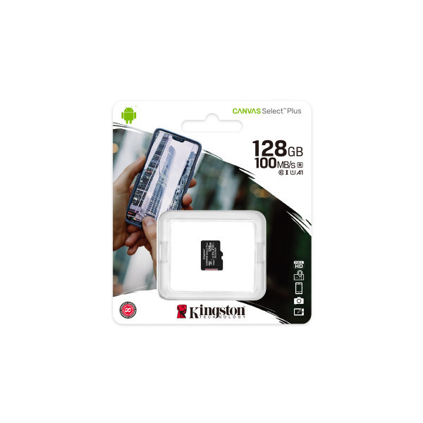 Картка пам'яті Kingston microSDXC 128 GB Canvas Select Plus 100R A1 C10 (SDCS2/128GBSP) Миколаїв - фото 5