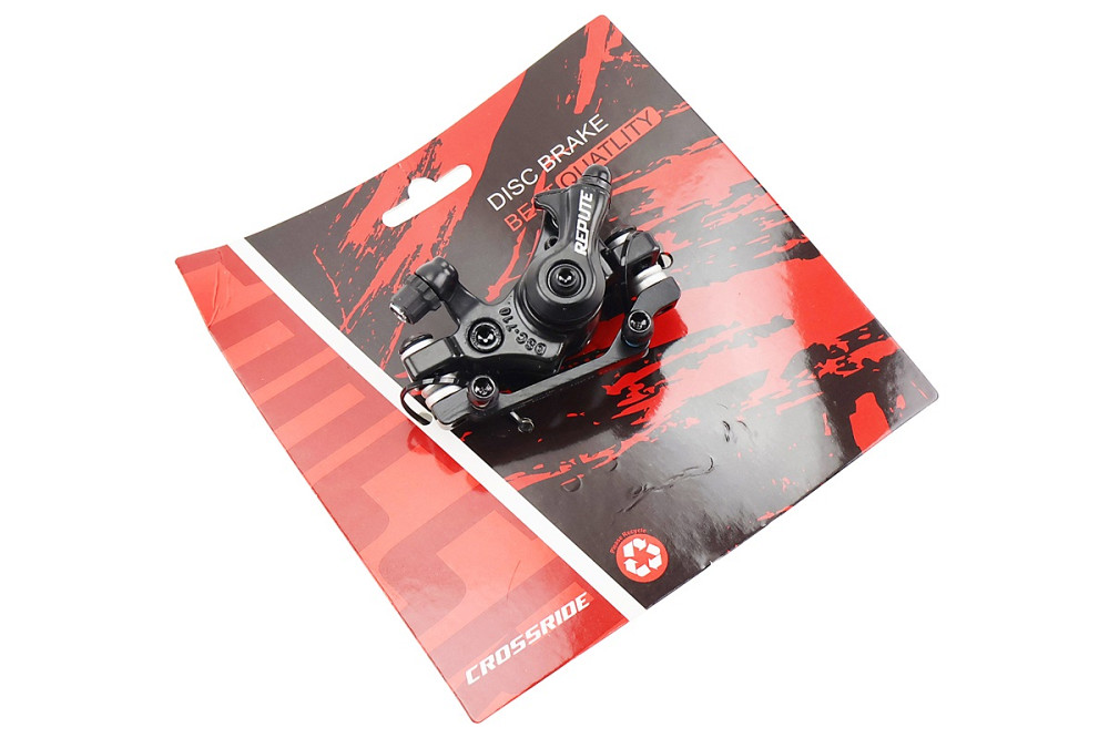 Гальмівний супорт передній (F160/R140мм), чорний DSC-710 Киев - изображение 1