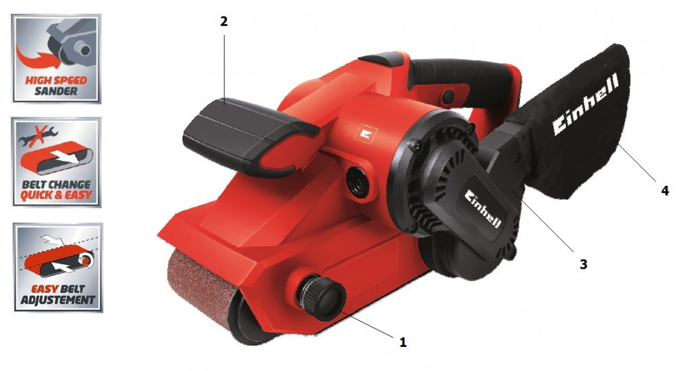 Шлифмашина Einhell TС-BS 8038 (4466260) Киев - изображение 2