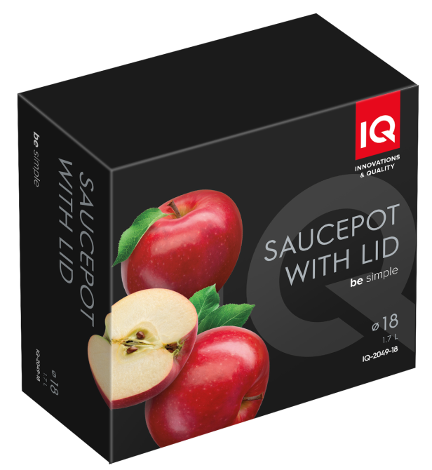 Каструля IQ Be Simple (1.7 л) 18 см (6996309) Київ - фото 6