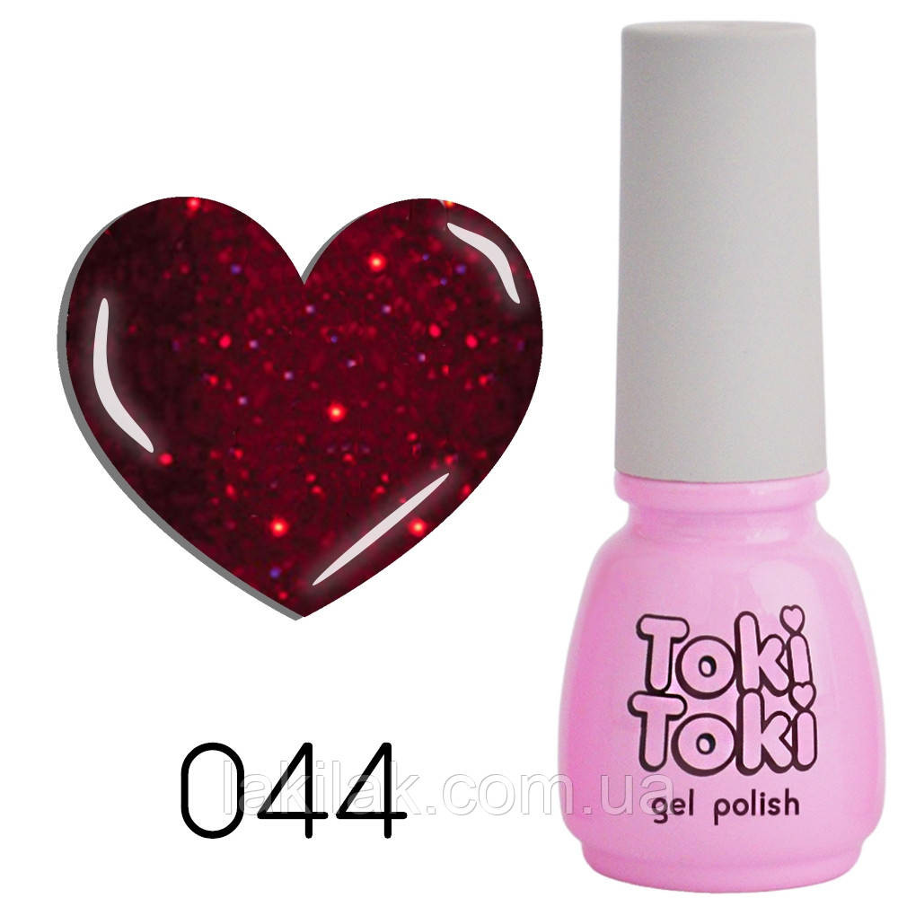 Гель-лак Toki-Toki № 044 вишневий із блиском 5мл Херсон - фото 1