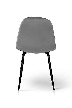 Стілець Квест, чорний/велюр сірий Київ