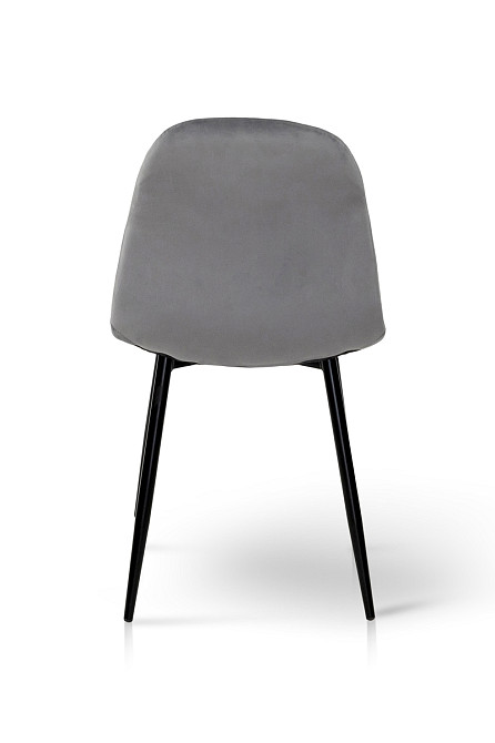 Стілець Квест, чорний/велюр сірий Киев - изображение 4